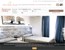 Tablet Screenshot of hotelcaballeroerrante.com